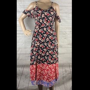 Express Floral Rayon Dress